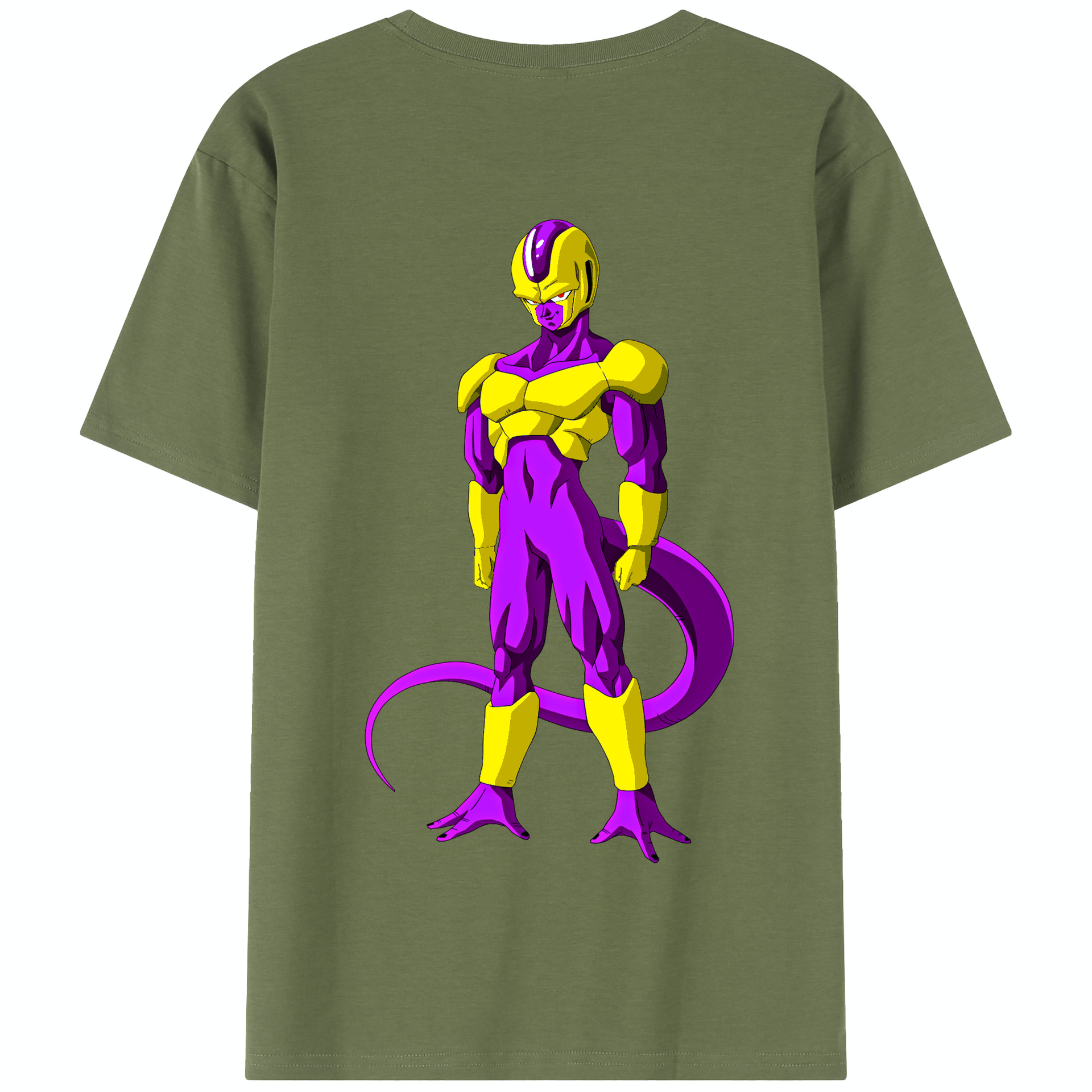 （画像用） ドラゴンボール フリーザ DRAGON BALL Frieza 綿100％半袖Tシャツ（背面プリント）